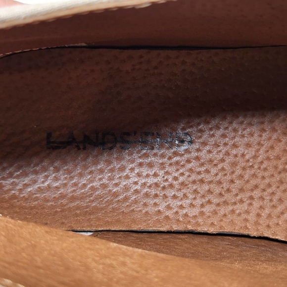 Lands End Mens Tan Khaki Canvas Chukka Boots Size 8 Lace Up Gum Soles Ankle - Picture 6 of 9